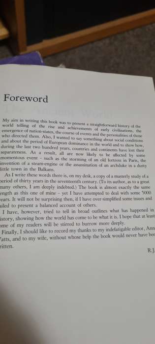 A history of the world. R. J. Unstead.