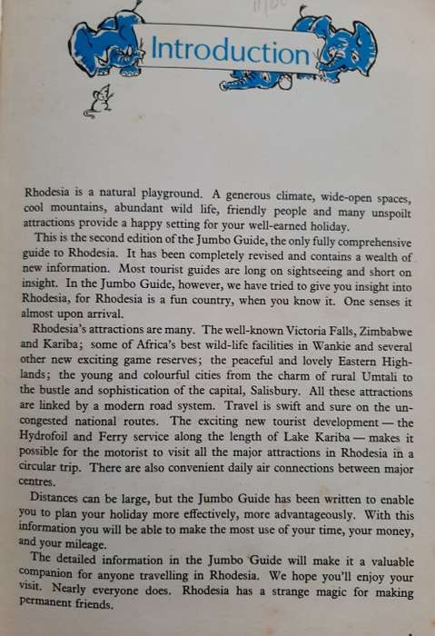 Jumbo Guide to Rhodesia-1973/4 By Norna Edwards