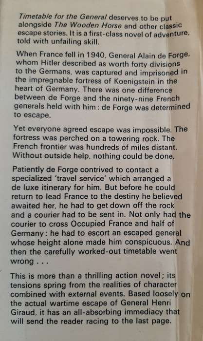 Timetable for the General By Bernard Frizell