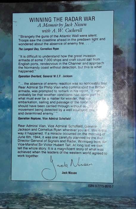 Winning the Radar War - A Memoir by Jack Nissen with A W Cockerill
