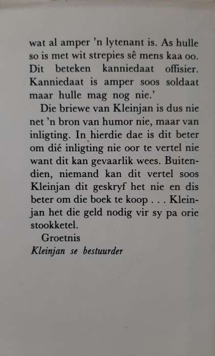 Ma Weet Mos: Nog Briewe van Kleinjan by Johan van Pletzen