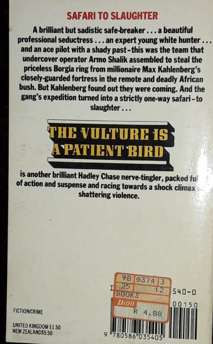 The Vulture Is A Patient Bird -  James Hadley Chase
