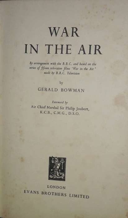 War In The Air - Gerald Bowman