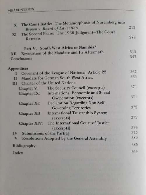 South West Africa & The United Nations: An International Mandate in Dispute by Solomon Slonim
