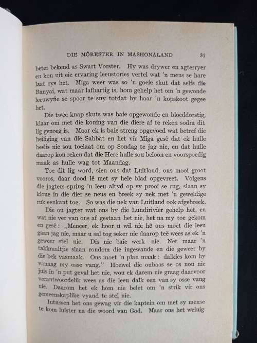 Die Môrester in Mashonaland by Ds. A.A. Louw, (Snr.)