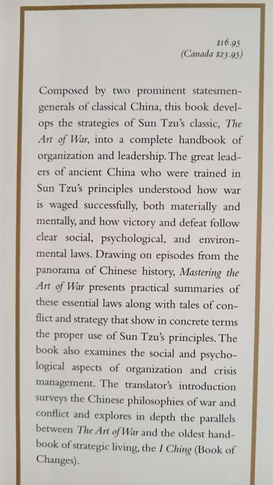 Mastering the Art of War by Zhuge Liang & Liu Ji - Translated by Thomas Cleary