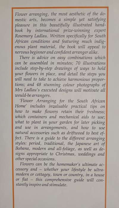 Flower Arranging for the South African Home by Rosemary Ladlau