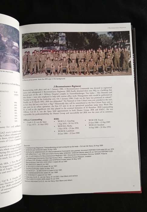 `Recce` : A Collector`s Guide to the History of the S.A.S.F. By P.Matthysen, M.Kalkwarf & M.Huxtable