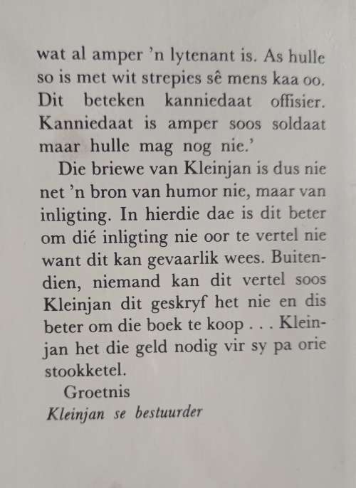 Ma Weet Mos: Nog Briewe van Kleinjan by Johan van Pletzen