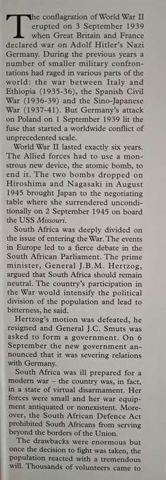 South Africa in World War II: A pictorial history by Editor John Keene