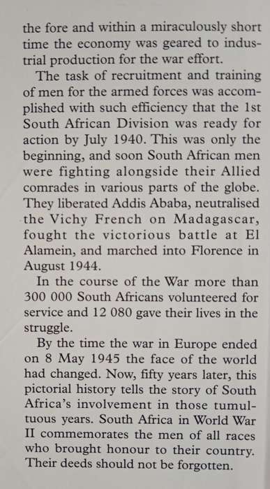 South Africa in World War II: A pictorial history by Editor John Keene