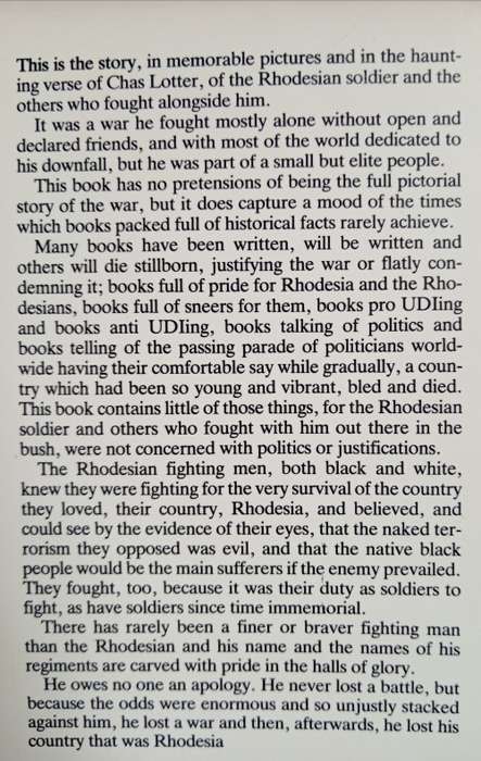 Rhodesian Soldier & Others Who Fought by Chas Lotter