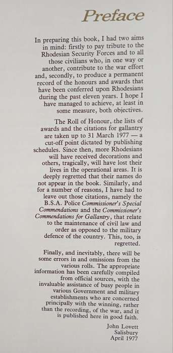 Contact - A tribute to those who serve Rhodesia by John Lovett