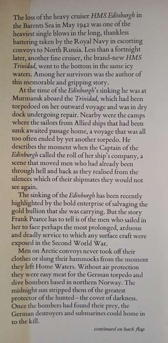 Last Call for HMS Edinburgh: A Story of The Russian Convoys by Frank Pearce