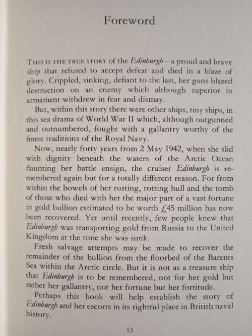 Last Call for HMS Edinburgh: A Story of The Russian Convoys by Frank Pearce