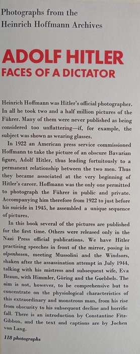 Adolf Hitler: Faces of a Dictator by Jochen von Lang