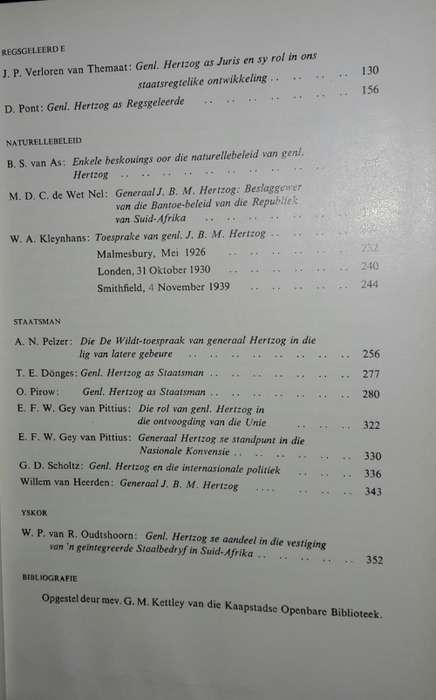 Gedenkboek Generaal J B M Hertzog - Die Suid-Afrikaanse Akademie Wir Wetenskap en Kuns