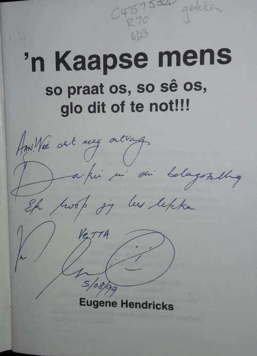 `n Kaapse Mens Eugene Hendriks