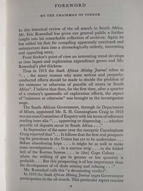 South Africa`s Oil Search Down The Years by Eric Rosenthal