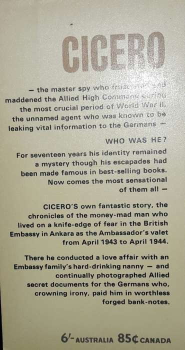 I Was Cicero - Elyesa Bazna in collaboration with Hans Nogly