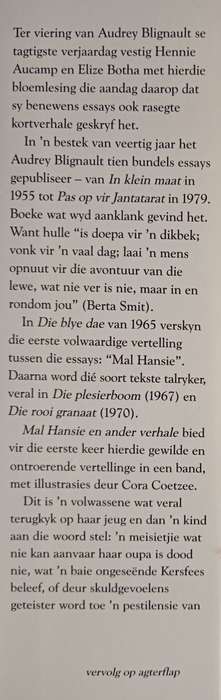 Mal Hansie en Ander verhale by Audrey Blignault
