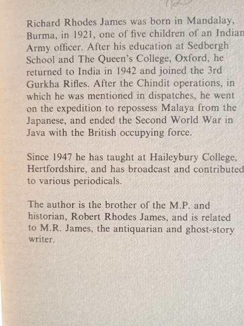 Chindit by Richard Rhodes James