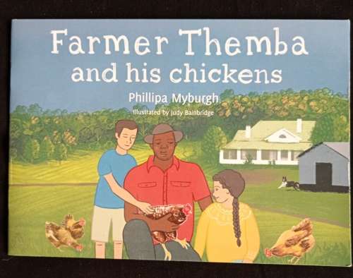 Farmer Themba & his chickens by Phillipa Myburgh