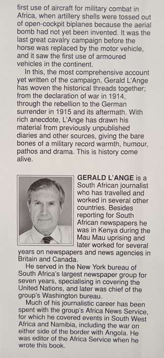 Urgent Imperial Service: South African Forces in German South West Africa 1914-1915 by Gerald L`Ange