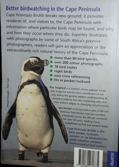 Cape Peninsula Birdlife - Roy Siegfried & Ian Sinclair