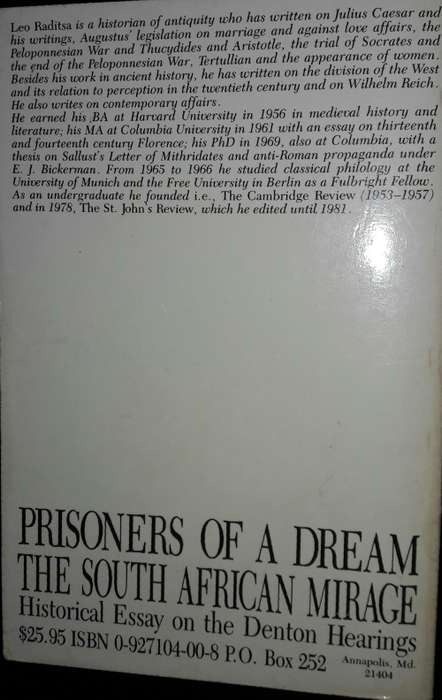 Prisoners Of A Dream - The South African Mirage - Leo Raditsa