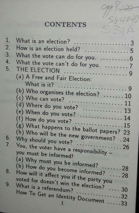 You And The Vote - Black Sash