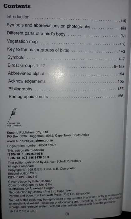 Pocket-guide To Southern African Birds - Burger Cillie - Ulrich Oberprieler