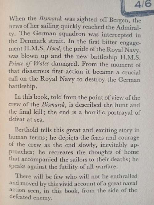 The Sinking of the Bismarck by Will Berthold