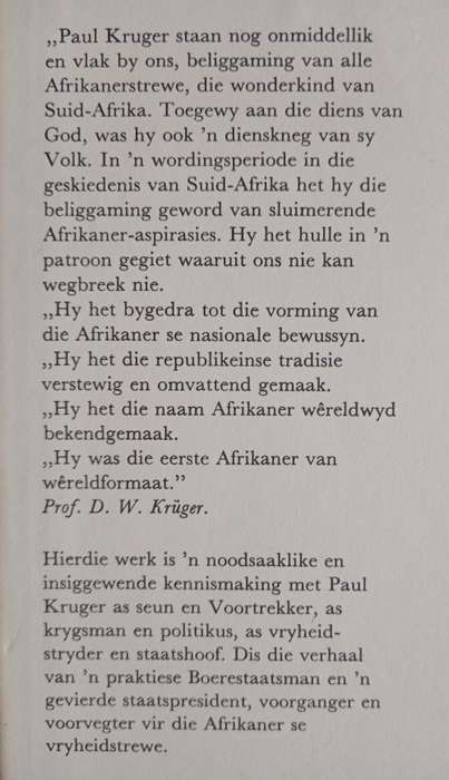 Paul Kruger Staatsman by D. W. Krüger
