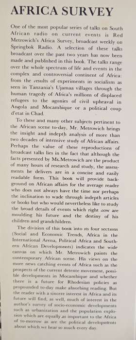 Africa Survey by Red Metrowich