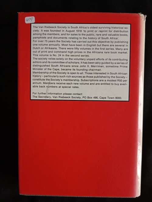 The Cape Journals of Lady Anne Barnard 1797-1798 Edited by A Lewin Robinson