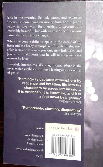 Fiesta - The Sun Also Rises - Ernest Hemingway