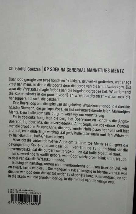 Op Soek Na Generaal Mannetjies Mentz