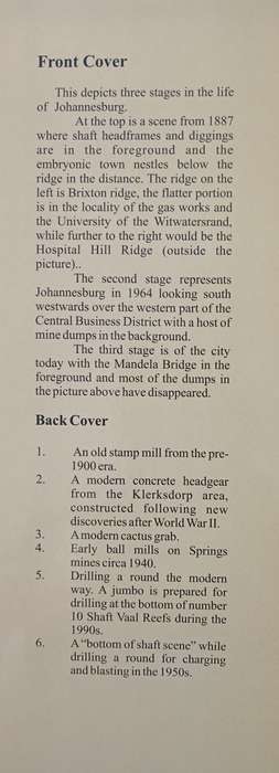 Historic Overview of the Witwatersrand Goldfields by JRF Handley