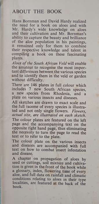 Aloes of the South African Veld by Hans Bornman & David Hardy