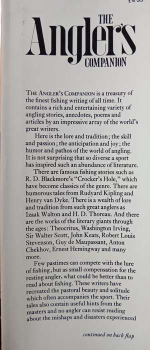 The Angler`s Companion The Lore of Fishing Compiled by Brian Murphy