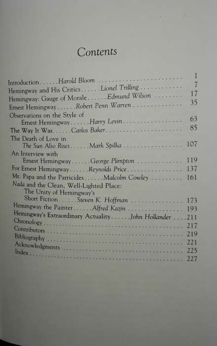 Modern Critical Views - Ernest Hemingway - Edited and with an introduction by Harold Bloom