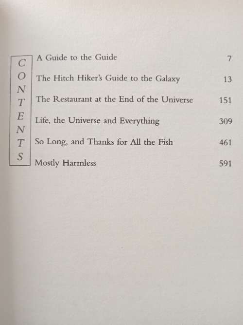 The Hitch Hiker`s Guide to the Galaxy by Douglas Adams