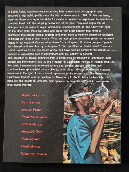Between Speech & Silence Hate Speech, #ornography & the New South Africa Edited by Jane Duncan