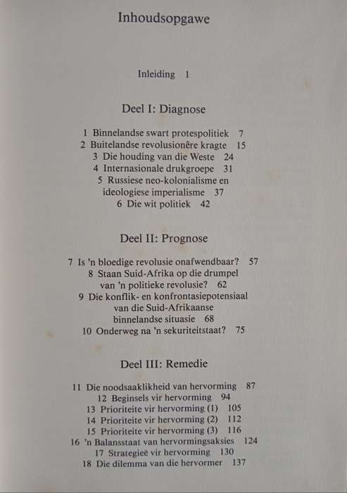 Die Pad van Hervorming by W P Esterhuyse