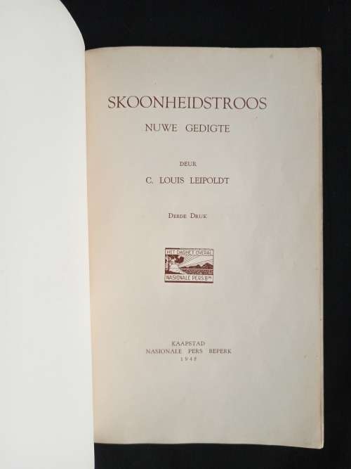 Skoonheidstroos by C Louis Leipoldt