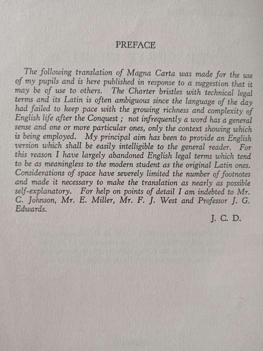 The Great Charter by J C Dickson