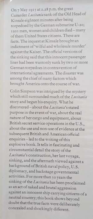 Lusitania by Colin Simpson