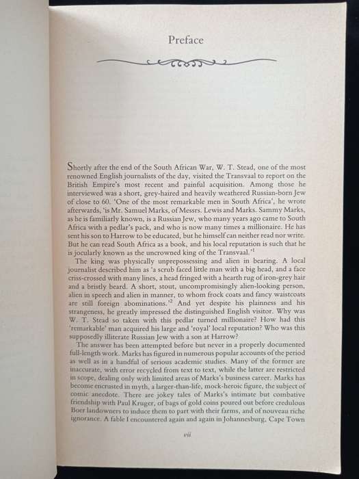Sammy Marks The Uncrowned King of the Transvaal by Richard Mendelsohn