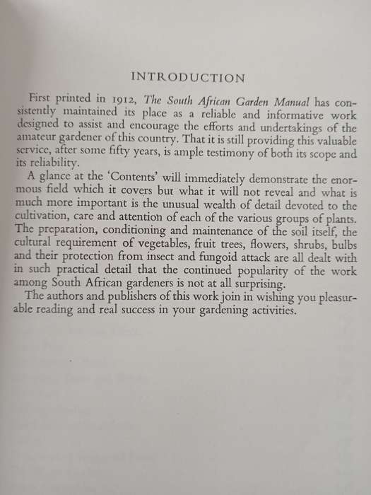 The South African Garden Manual